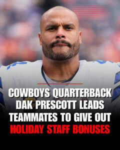 Dak Prescott Leads Holiday Bonus Tradition