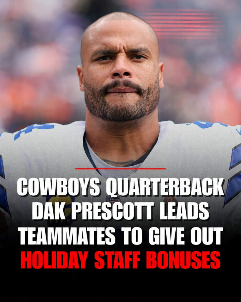 SPREADING THE WEALTH: Cowboys’ Dak Prescott Leads Holiday Bonus Tradition for Team Staff