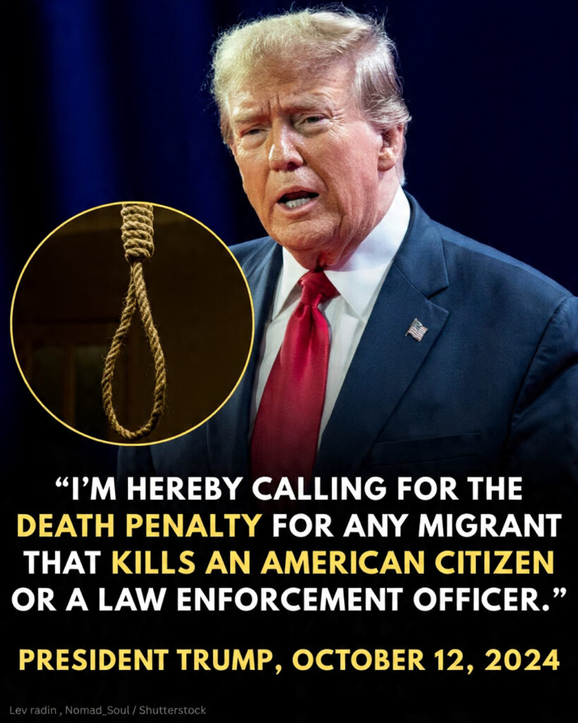 Trump Pushes Mandatory Death Penalty for Cop Killers, Framing It as a ‘Line in the Sand’ on Law and Order
