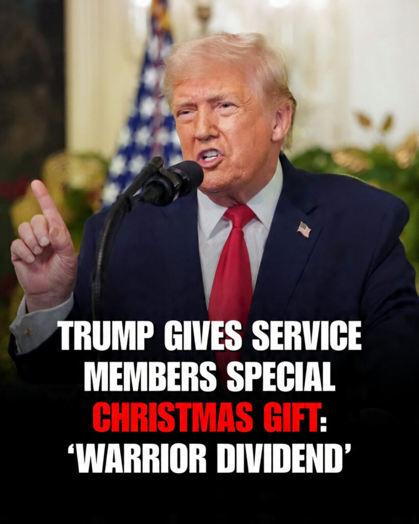 Trump Announces $1,776 “Warrior Dividend” Christmas Bonus for Nearly 1.5 Million U.S. Troops in Pre-Holiday White House Address