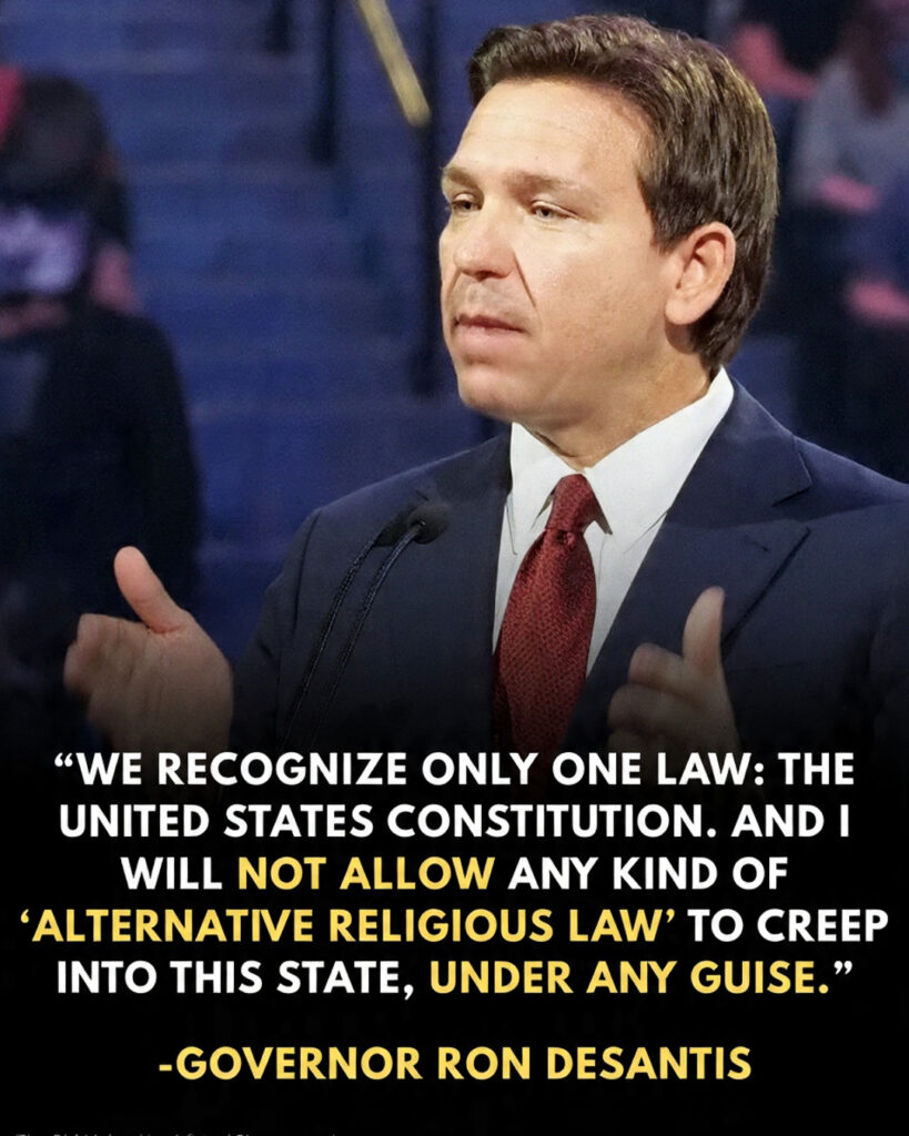DeSantis Introduces “No Shari’a Act” to Reinforce Constitutional Authority in Florida